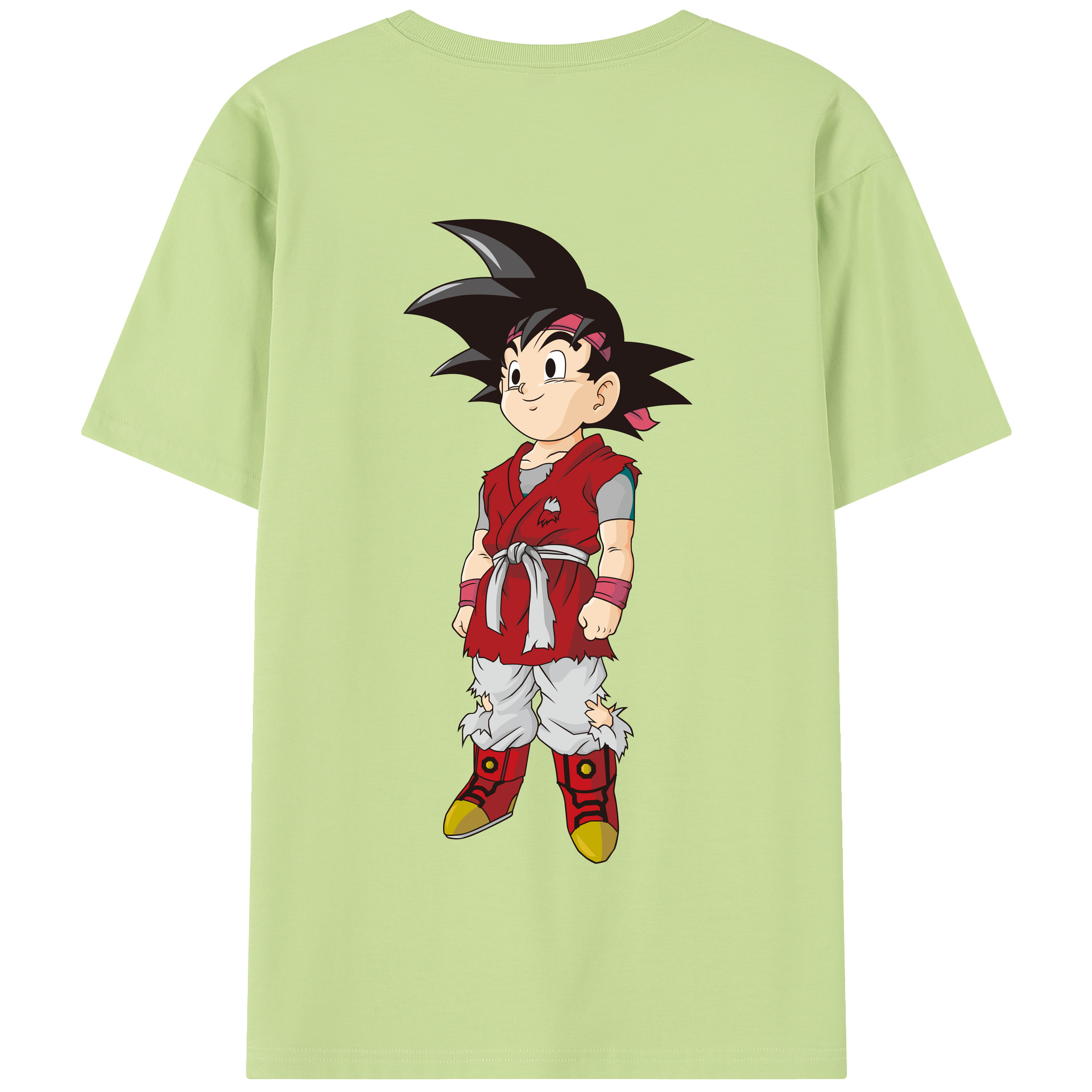 （画像用） ドラゴンボール 孫悟空（そん ごくう）Son Goku カカロット DRAGON BALL Kakarotto 綿100％半袖Tシャツ（背面プリント）